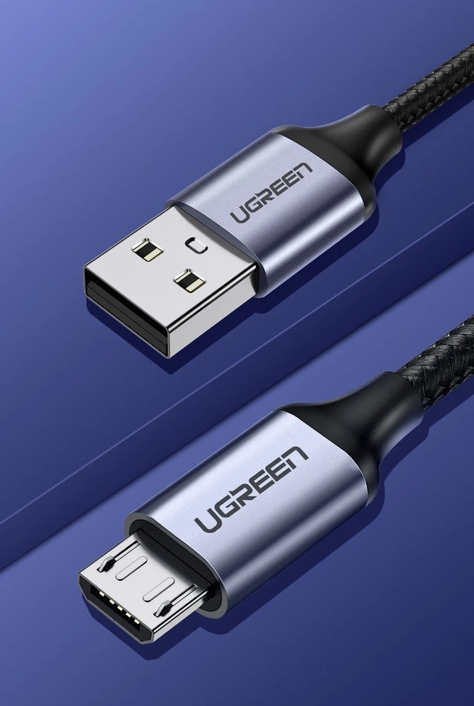 Ugreen US290 60146 USB-A / micro USB 2.4A cable 1m - grayeng