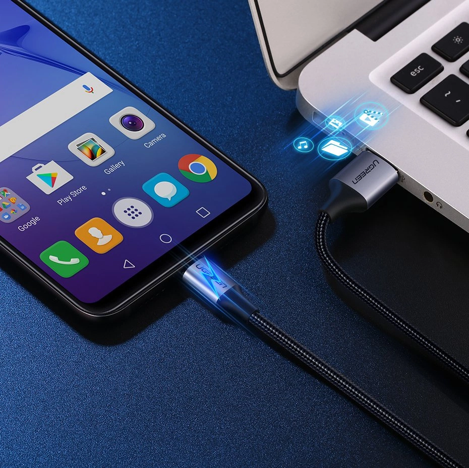 Ugreen US290 60146 USB-A / micro USB 2.4A cable 1m - grayeng