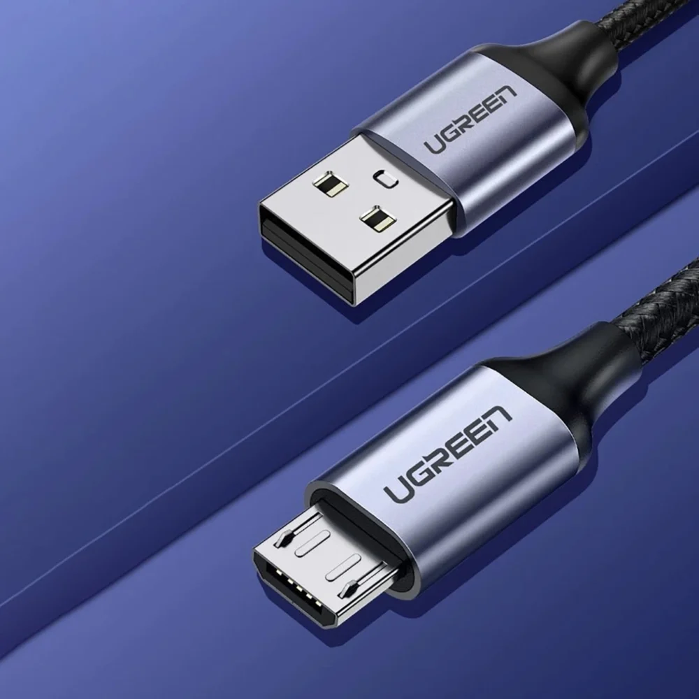 Ugreen US290 60148 USB-A / micro USB 2.4A cable 2m - grayeng