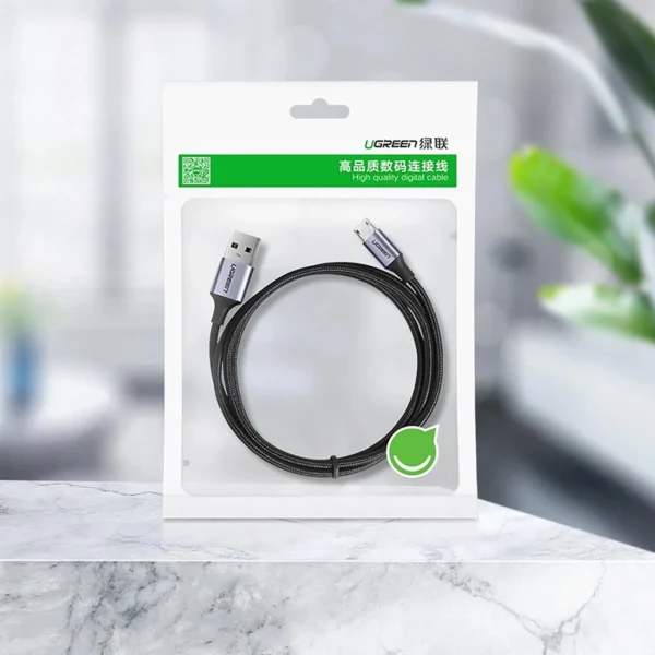 Ugreen US290 60148 USB-A / micro USB 2.4A cable 2m - grayeng