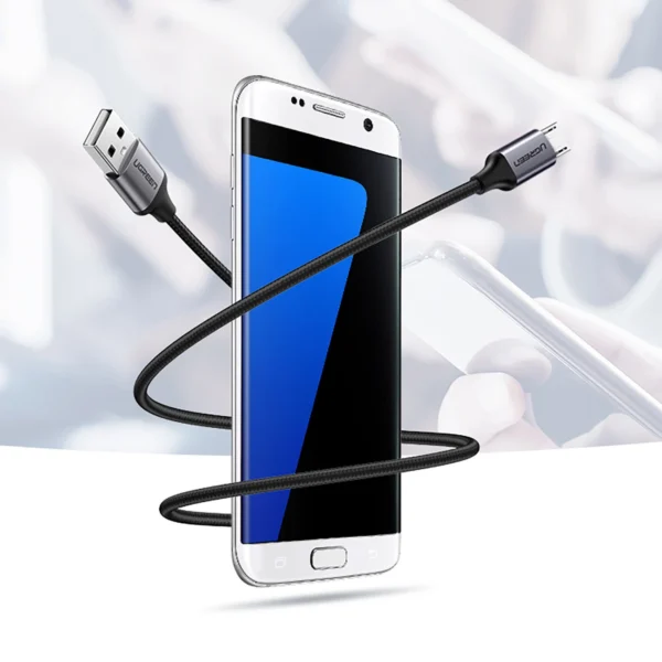 Ugreen US290 60148 USB-A / micro USB 2.4A cable 2m - grayeng