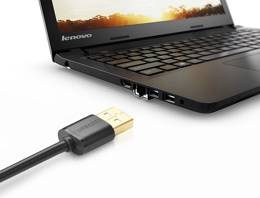 Ugreen cable adapter USB (female) - USB (male) 2m black (10316)eng
