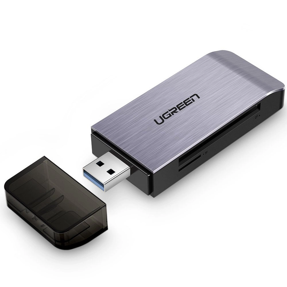 Ugreen SD / micro SD / CF / MS card reader for USB 3.0 gray (50541)eng