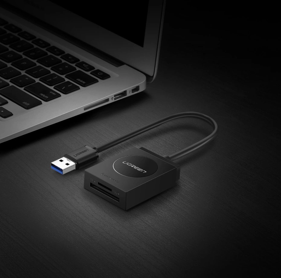 Ugreen SD / micro SD card reader to USB 3.0 black (20250)eng