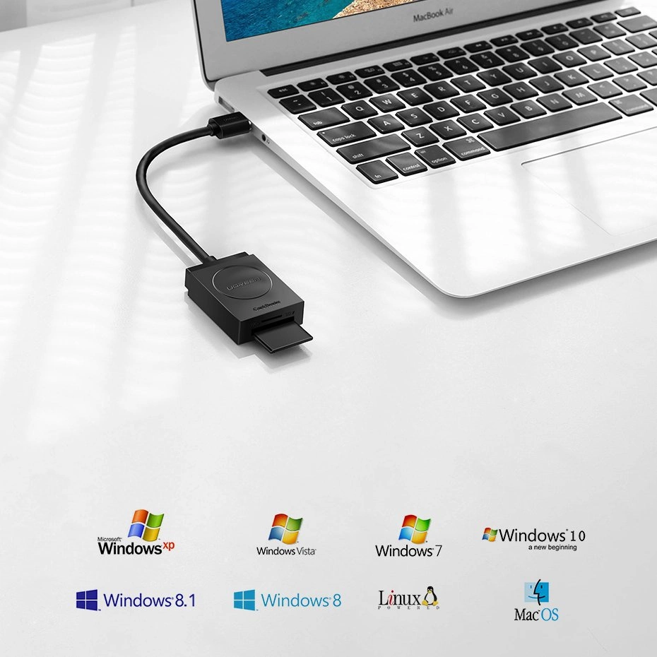 Ugreen SD / micro SD card reader to USB 3.0 black (20250)eng