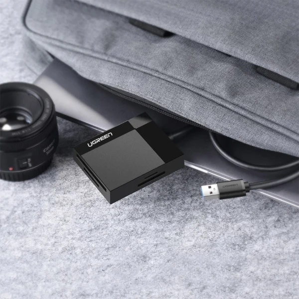 Ugreen CR125 30231 SD / micro SD / CF / MS memory card reader with 1m USB 3.0 cable - blackeng