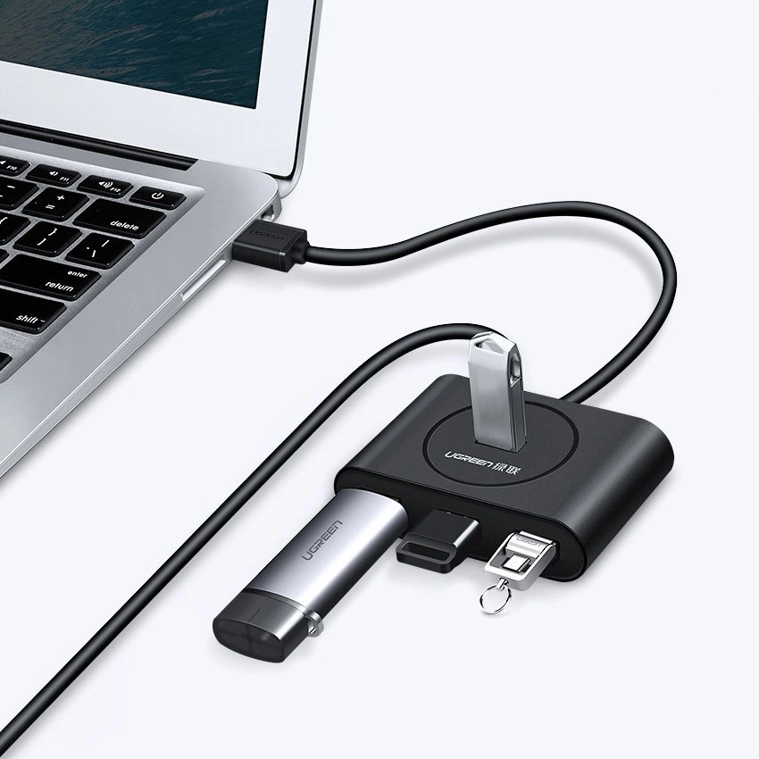 Ugreen HUB 4x USB 3.2 Gen 1 (0.5 m cable) black (20290)eng