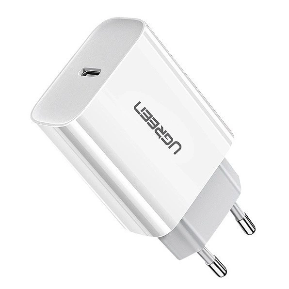 Ugreen USB charger Power Delivery 3.0 Quick Charge 4.0+ 20W 3A white (60450)eng