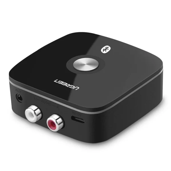 Ugreen adapter receiver Bluetooth 5.1 aptX 2RCA / 3.5mm mini jack black (40759)eng
