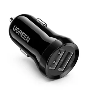 Ugreen car charger 2x USB 24W 4.8 A (2x 2.4 A) black (50875)eng