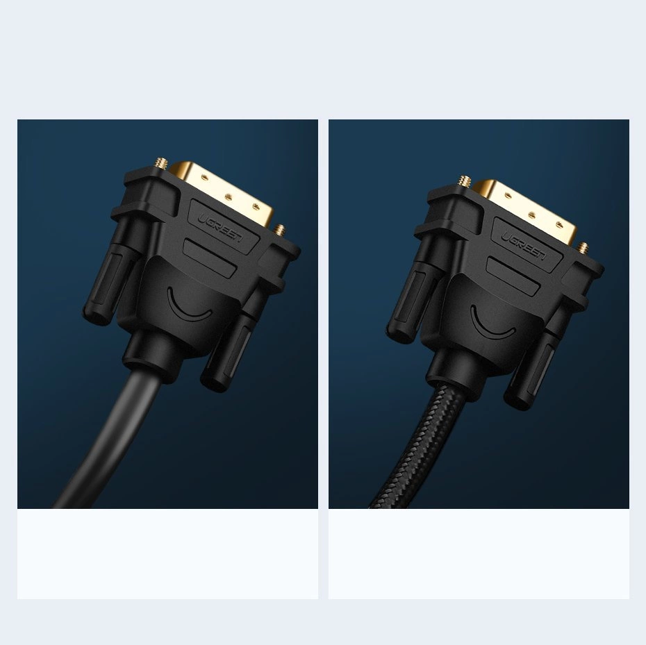 Ugreen HDMI - DVI 4K 60Hz 30AWG 1m black cable (30116)eng