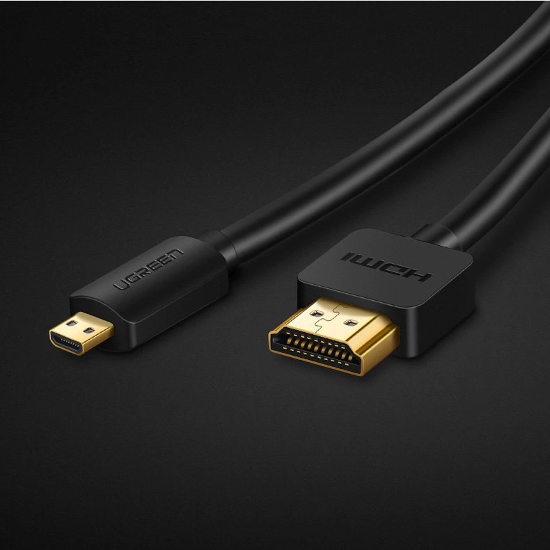 Ugreen cable HDMI - micro HDMI cable 19 pin 2.0v 4K 60Hz 30AWG 1.5m black (30102)eng