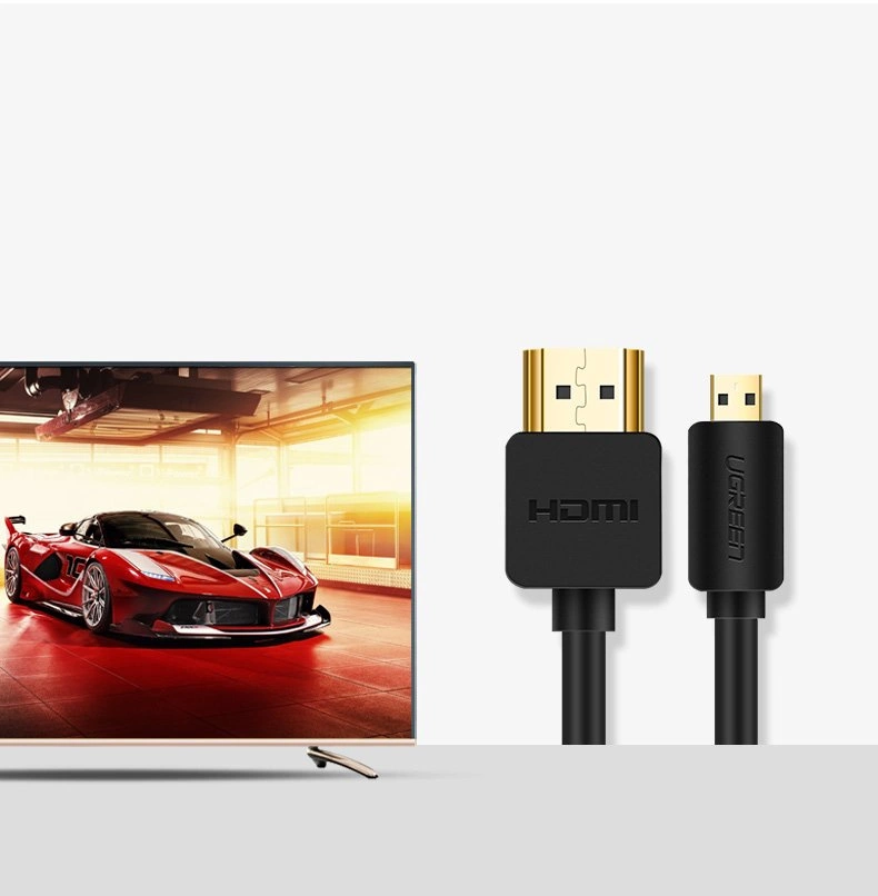Ugreen cable HDMI - micro HDMI cable 19 pin 2.0v 4K 60Hz 30AWG 1.5m black (30102)eng