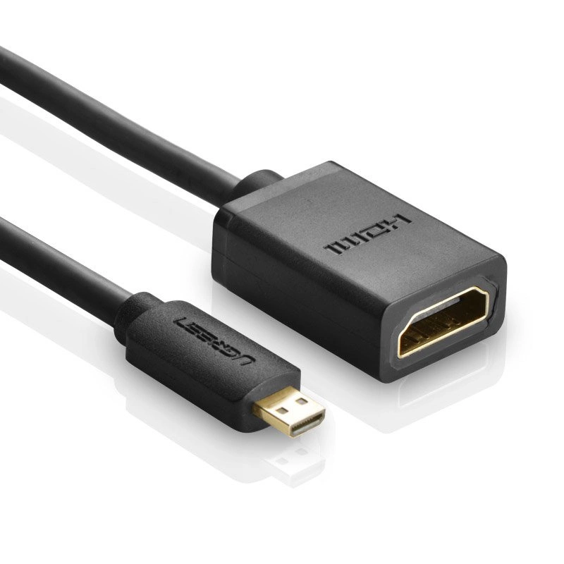 Ugreen cable adapter cable HDMI adapter - micro HDMI 19 pin 20cm black (20134)eng