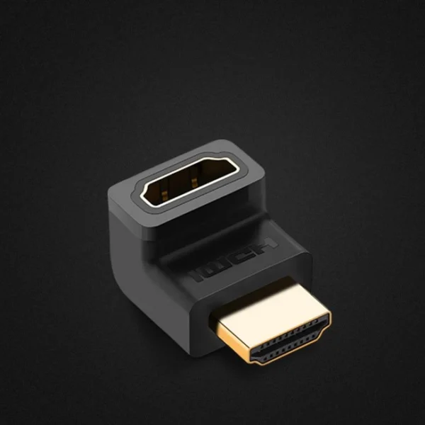 Ugreen HDMI adapter angle connector bottom black (20109)eng