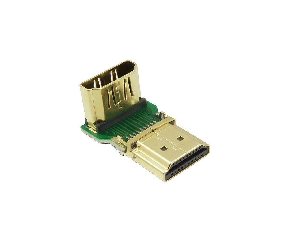 Ugreen HDMI adapter angle connector bottom black (20109)eng