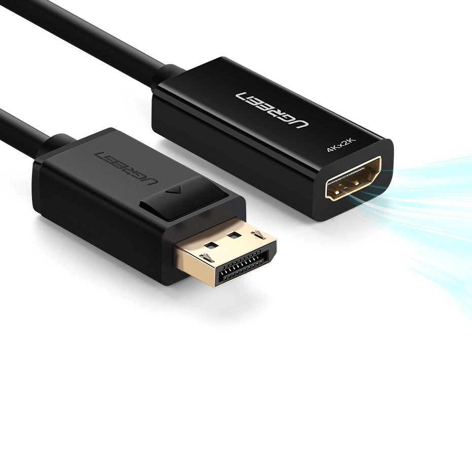 Ugreen Cable Cable from DisplayPort (Male) to HDMI (Female) (Unidirectional) 1080P 60Hz 12bit Black (40362)eng