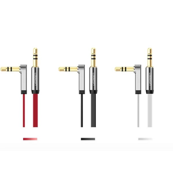 Ugreen flat cable AUX audio cable 3.5 mm mini jack 2m silver (10599)eng