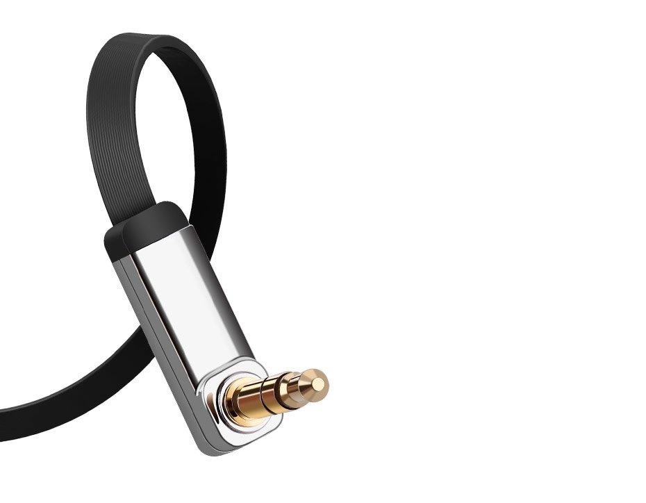 Ugreen flat cable AUX audio cable 3.5 mm mini jack 3m silver (10728)eng