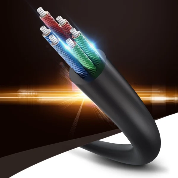 Ugreen cable 3.5 mm headphone splitter mini jack AUX 25cm black (20816)eng