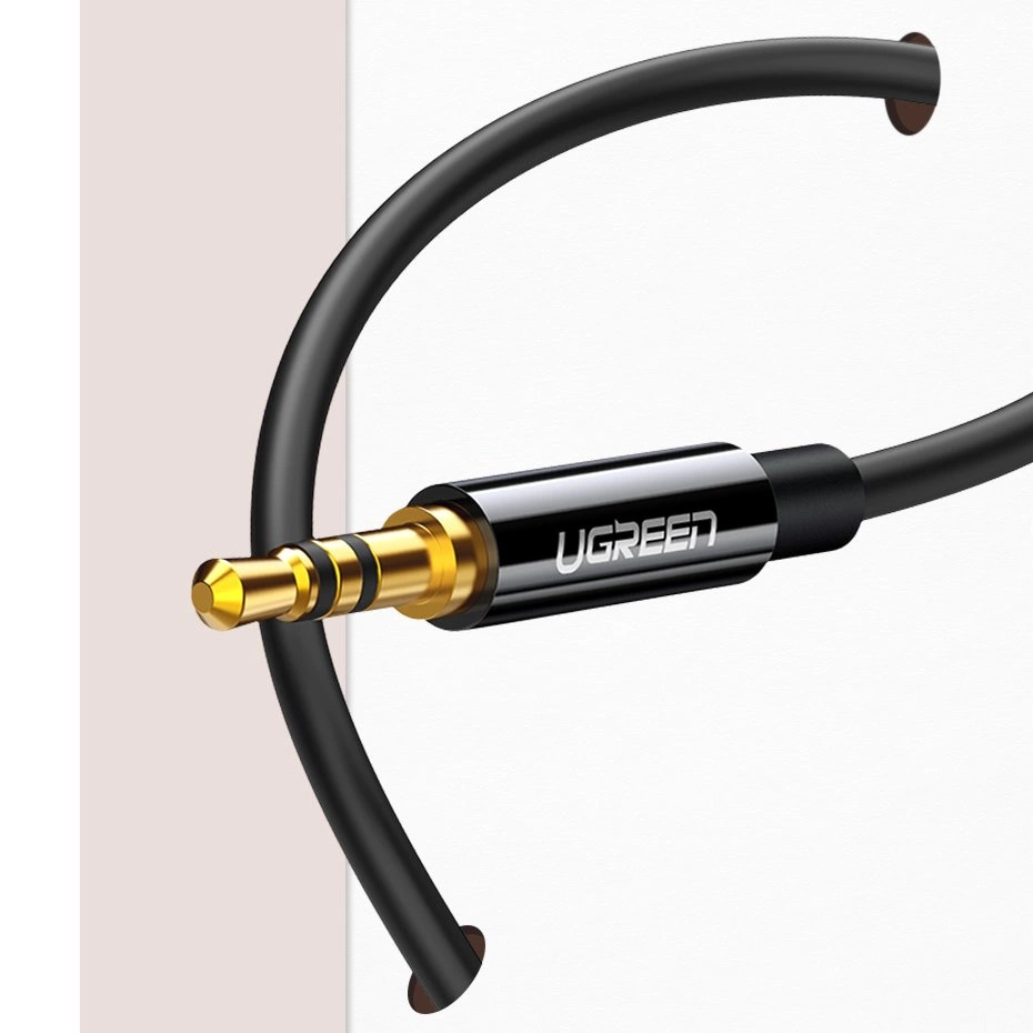 Ugreen cable 3.5 mm headphone splitter mini jack AUX 25cm black (20816)eng