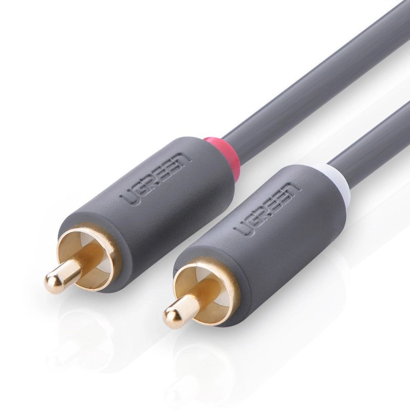 Ugreen AV104 10518 audio cable 2RCA (male) / 2RCA (male) 2m - grayeng