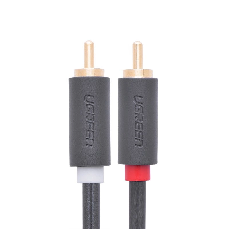 Ugreen AV104 10518 audio cable 2RCA (male) / 2RCA (male) 2m - grayeng