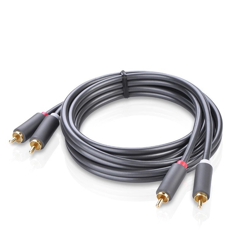 Ugreen AV104 10520 audio cable 2RCA (male) / 2RCA (male) 5m - grayeng