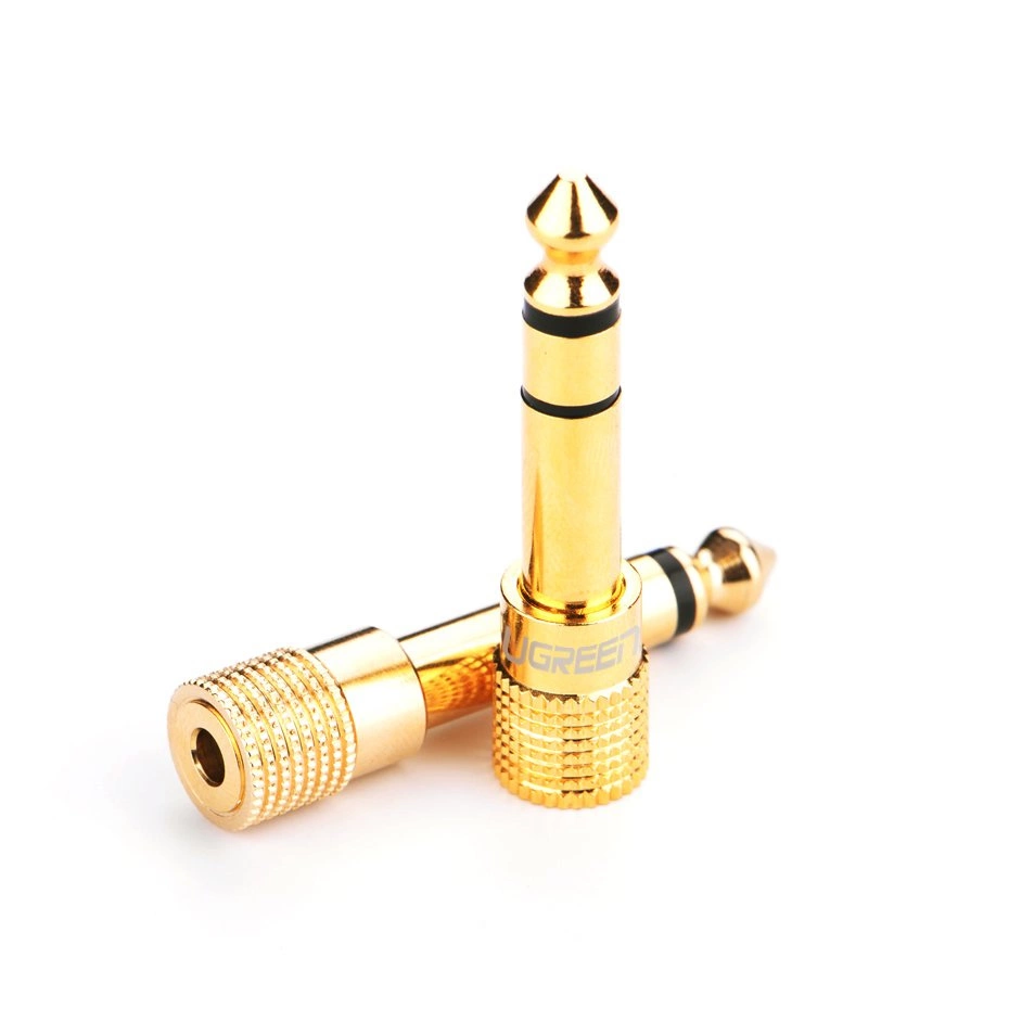 57425_2 Ugreen adapter 3.5 mm mini jack to 6.3 mm jack adapter gold (20503)eng