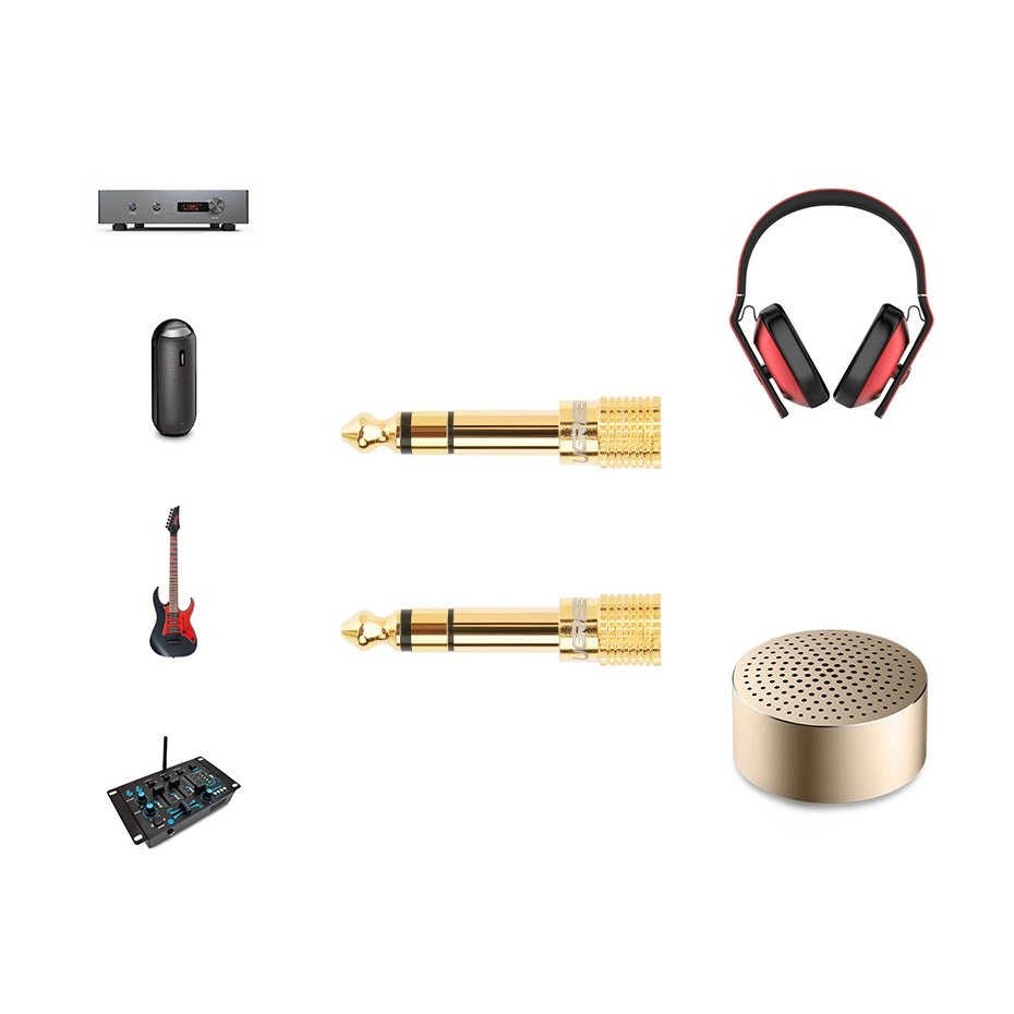 57425_3 Ugreen adapter 3.5 mm mini jack to 6.3 mm jack adapter gold (20503)eng