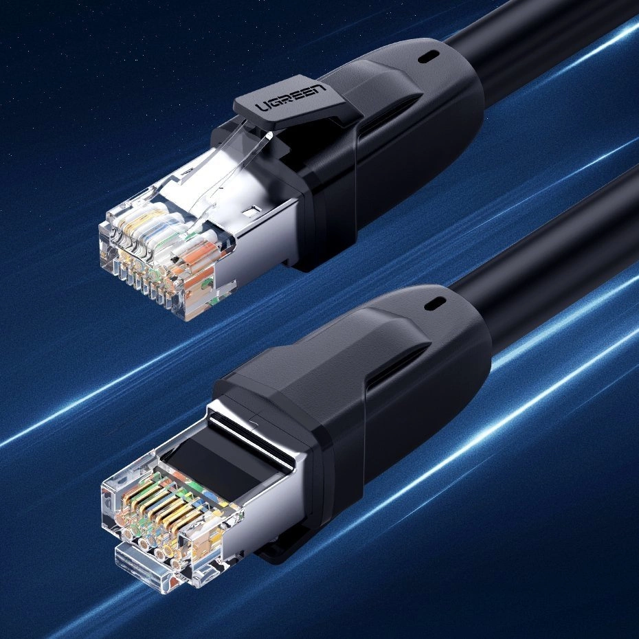 Ugreen cable internet network cable Ethernet patchcord RJ45 Cat 8 T568B 2m black (70329)eng