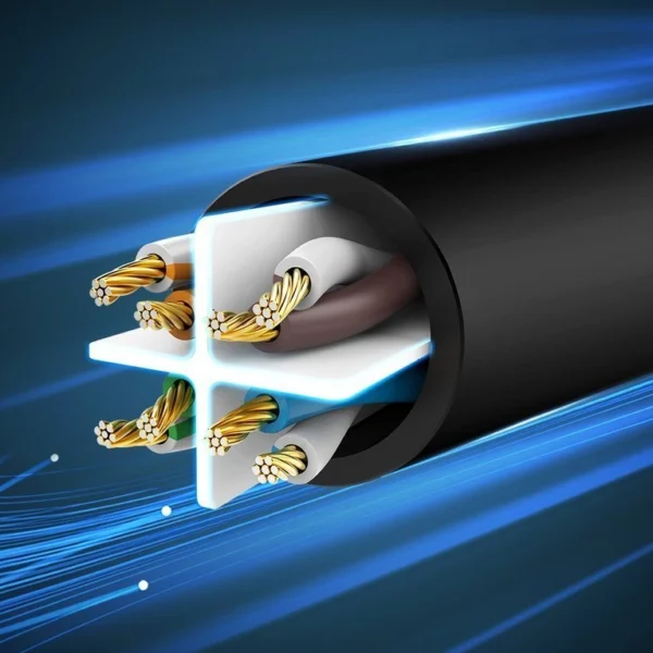 Ugreen cable internet network cable Ethernet patchcord RJ45 Cat 6 UTP 1000Mbps 2m black (20160)eng