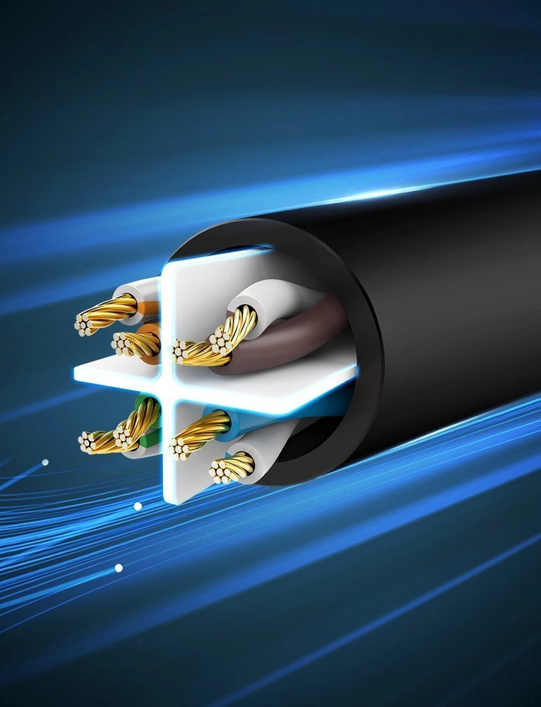 Ugreen cable internet network cable Ethernet patchcord RJ45 Cat 6 UTP 1000Mbps 2m black (20160)eng