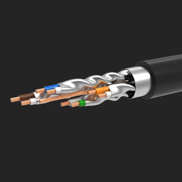 Ugreen Cable Ethernet patch cord RJ45 Cat 7 STP LAN 10Gbps 2m black (11269)eng