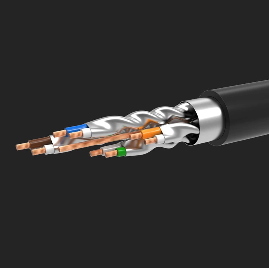 Ugreen Cable Ethernet patch cord RJ45 Cat 7 STP LAN 10Gbps 2m black (11269)eng