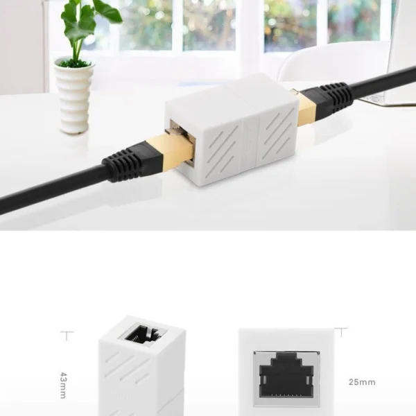 Ugreen connector network cable connector network connector RJ45 white (NW114 20311)eng