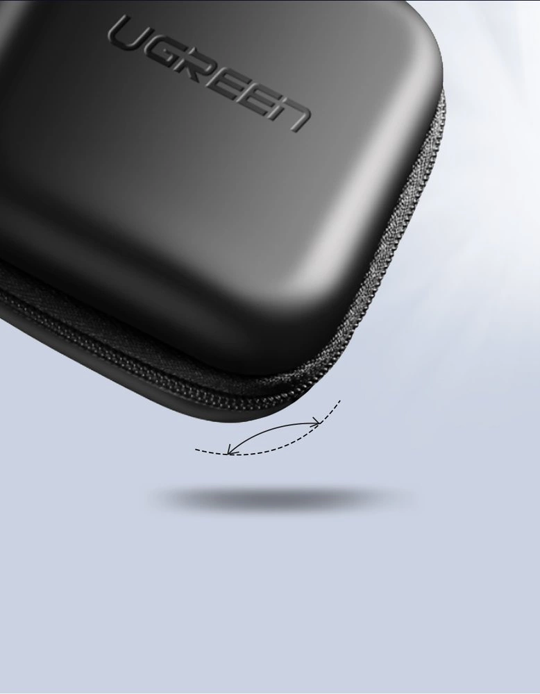 Ugreen case for headphones 8 cm x 8 cm black (40816)eng