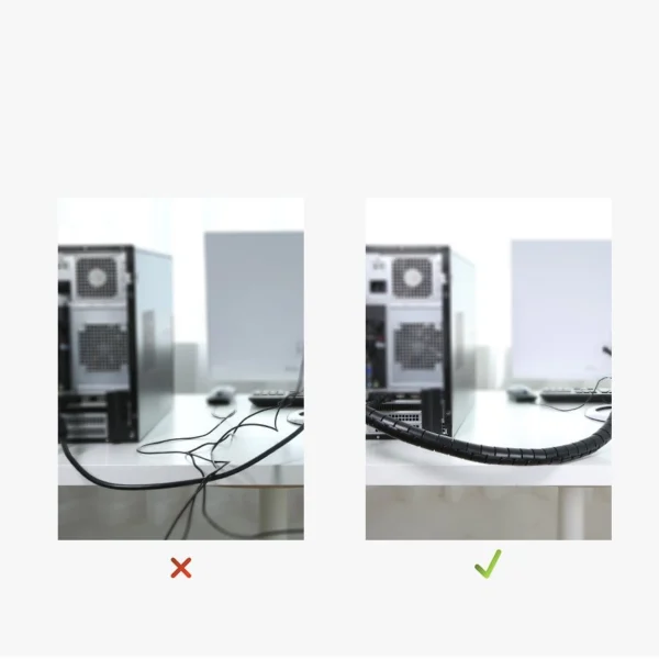 Ugreen LP121 cover 30818 cable organizer 1.5m - blackeng