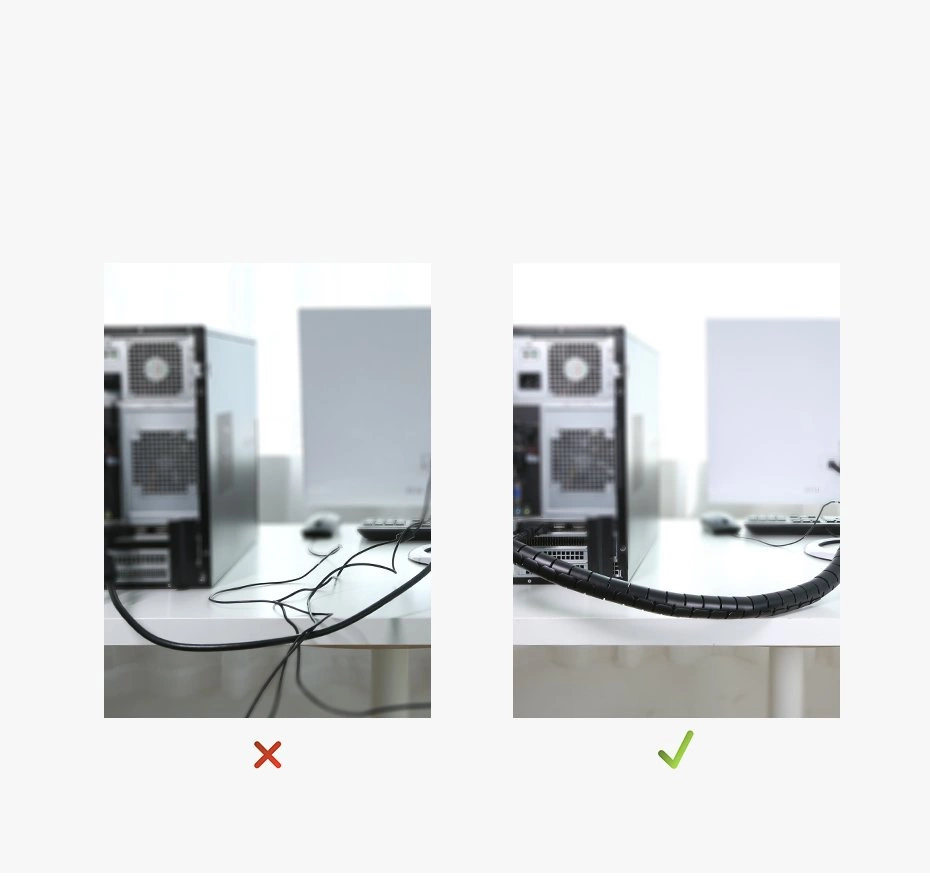 Ugreen LP121 cover 30818 cable organizer 1.5m - blackeng