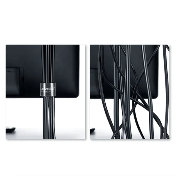 Ugreen velcro tape velcro cable organizer 2m black (40354)eng