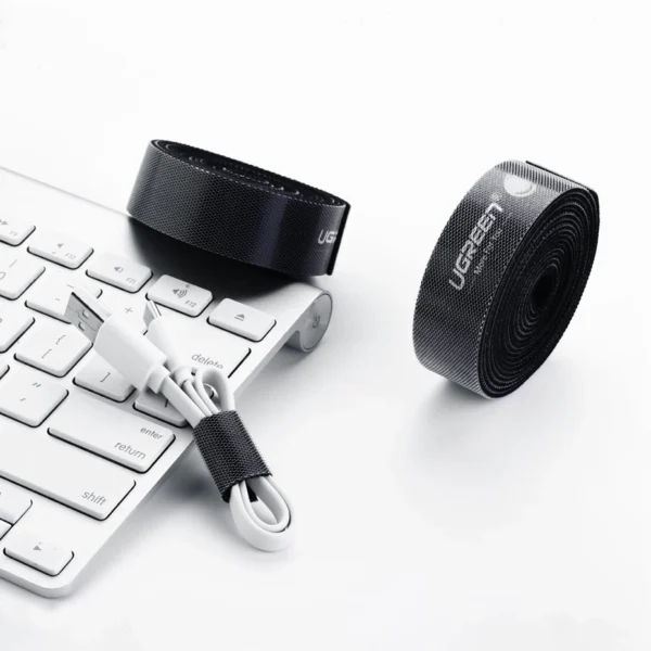 Ugreen Velcro Velcro cable organizer 5m black (40356)eng
