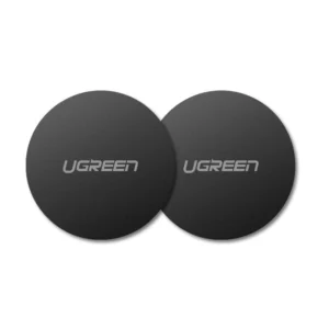 Ugreen LP123 30836 round metal plates for magnetic phone holders - black (2 pcs.)eng