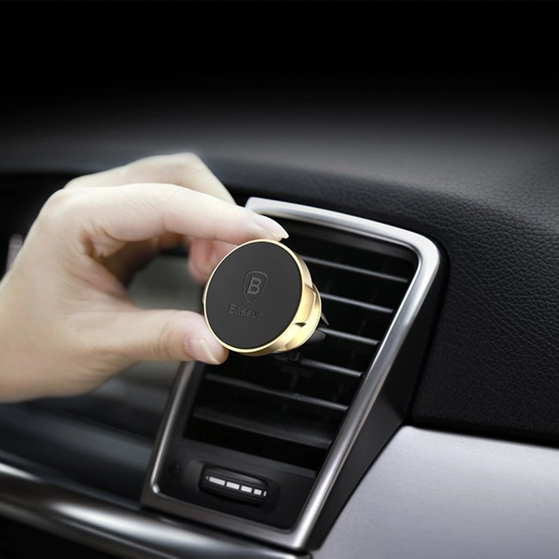 Baseus Small Ears Series magnetic car air vent holder black (SUER-A01)eng