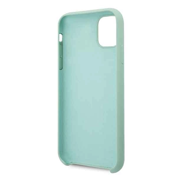 Guess GUHCN58LSLMGG iPhone 11 Pro zielony/green hard case Silicone Vintage Gold Logoeng