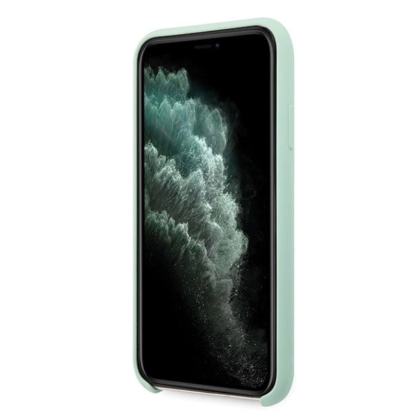 Guess GUHCN65LSLMGG iPhone 11 Pro Max green/green hard case Silicone Vintage Gold Logoeng