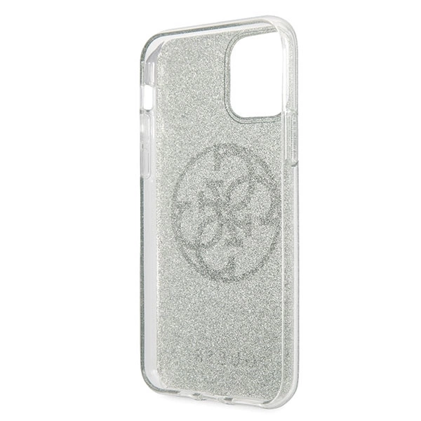 Guess GUHCN65PCUGLKA iPhone 11 Pro Max khaki hard case 4G Circle Glittereng