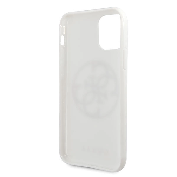 Guess GUHCN65TPUWHGLG iPhone 11 Pro Max white/white hard case Glitter 4G Circle Logoeng
