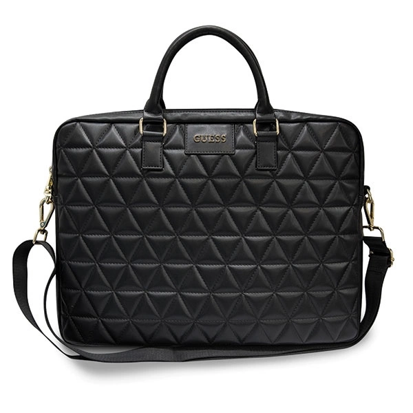 Guess Quilted bag for a 16" laptop - blackeng