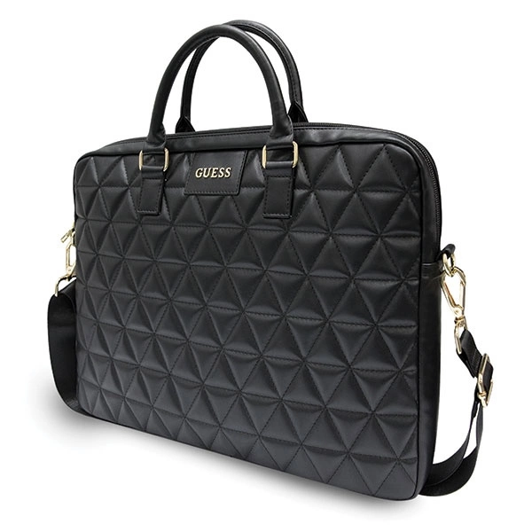 Guess Quilted bag for a 16" laptop - blackeng