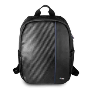 BMW Carbon Navy Stripe backpack for a 16" laptop - blackeng